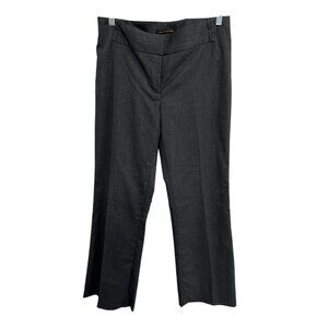 Dalia Collection Womens Gray Flat Front Dress Pants Size 8